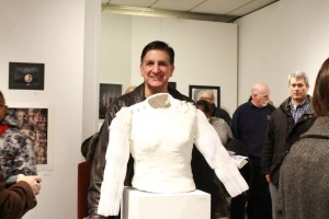 Larissa Sehringer's sculpture, shown here in a photo posted on UMass Dartmouth Galleries' Facebook page