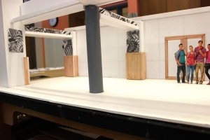Example of a very early model of the project. This is the front entry to the South Building.