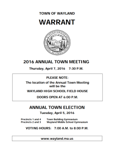 2016 ATM warrant